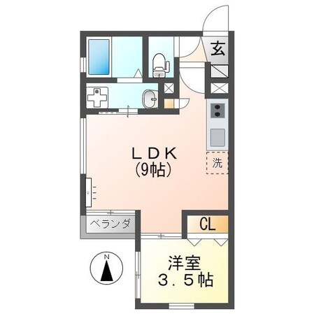 Infina岐阜の物件間取画像